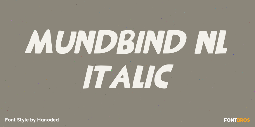 Mundbind NL Italic Poster