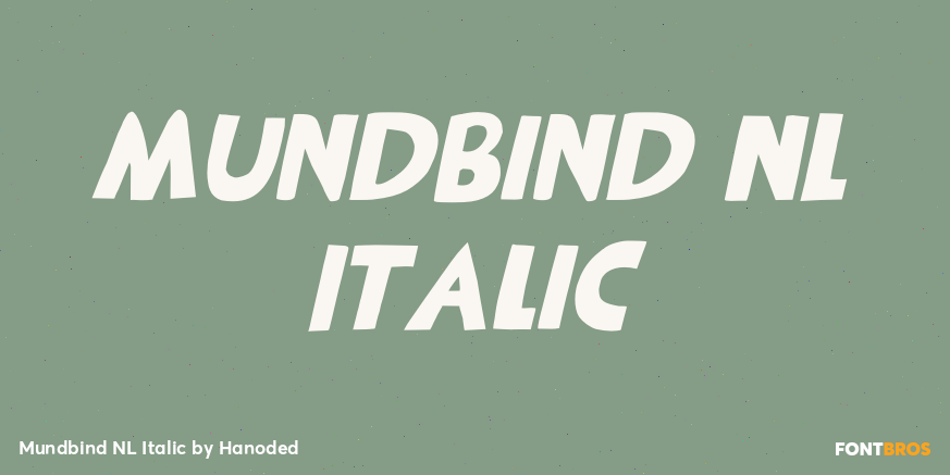 Mundbind NL Italic Poster