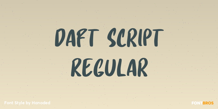 Daft Script Regular Poster