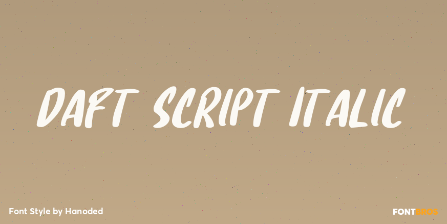 Daft Script Italic Poster