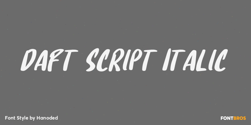 Daft Script Italic Poster