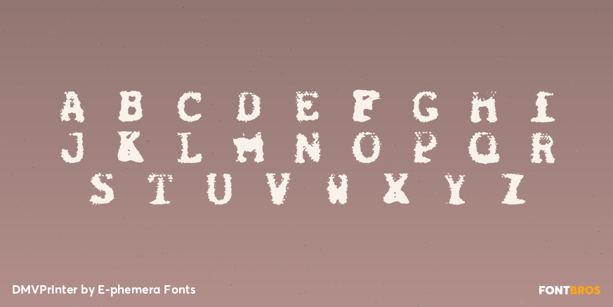 DMVPrinter Font Poster #2