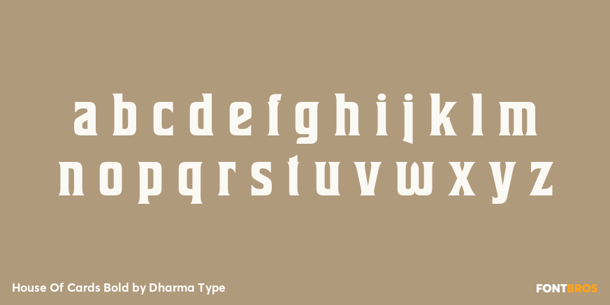 House Of Cards Bold Font Poster #3