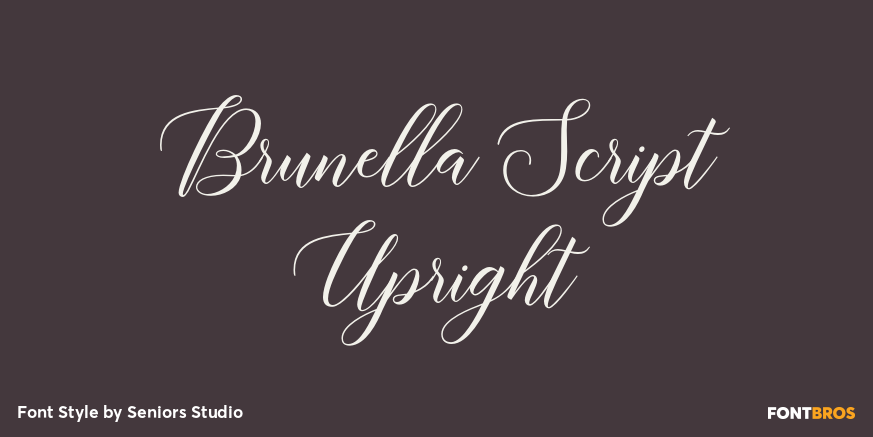 Brunella Script Upright Poster