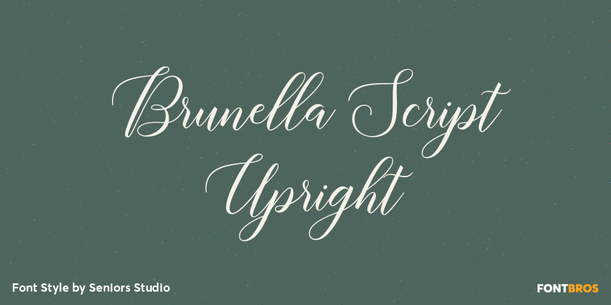 Brunella Script Upright Poster