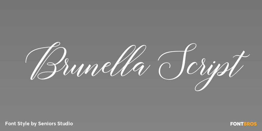 Brunella Script Poster