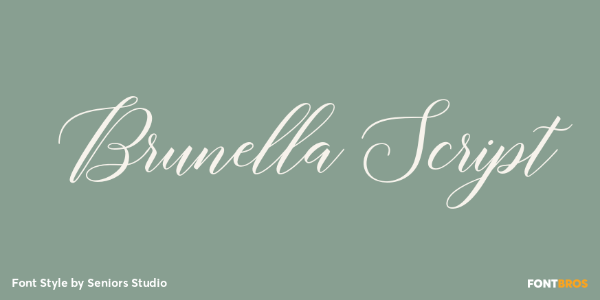 Brunella Script Poster