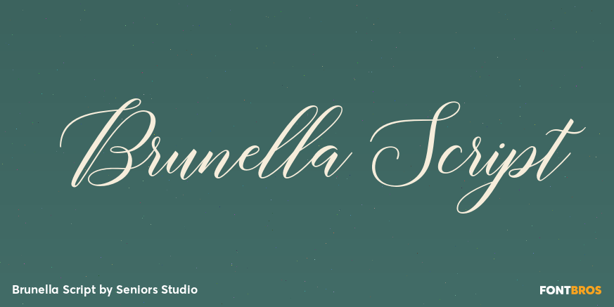 Brunella Script Poster
