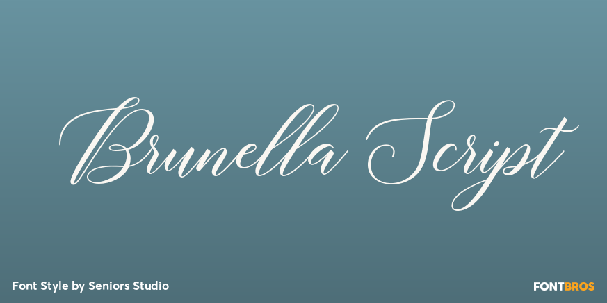 Brunella Script Poster