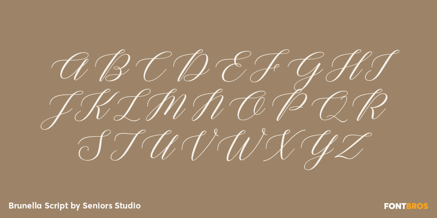 Brunella Script Font Poster #1
