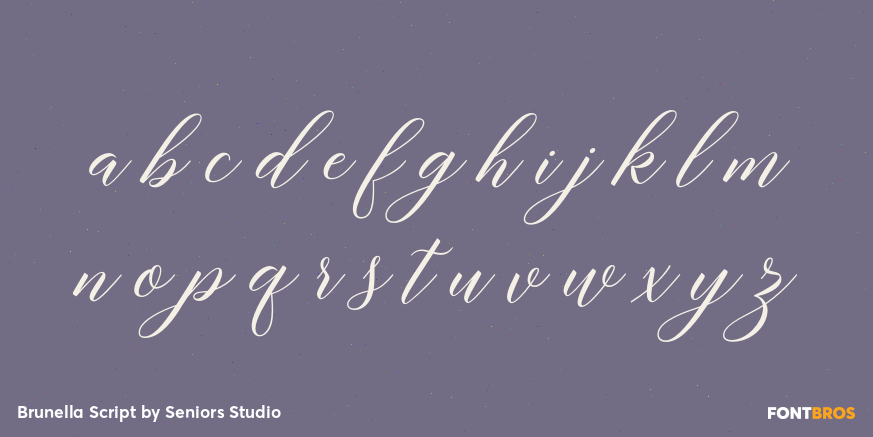 Brunella Script Font Poster #1