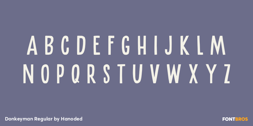 Donkeyman Regular Font Poster #3