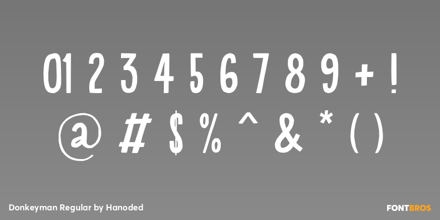 Donkeyman Regular Font Poster #4