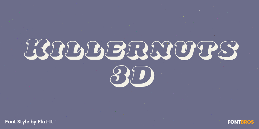 Killernuts 3D Font Poster #1