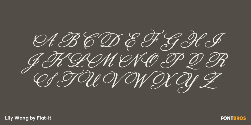 Lily Wang Font Poster #1