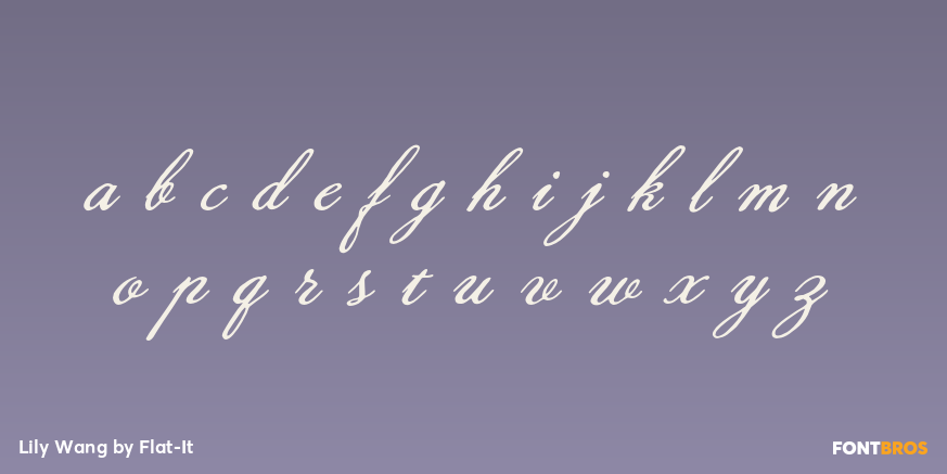 Lily Wang Font Poster #1