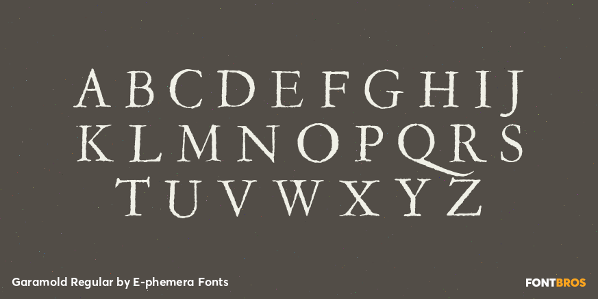 Garamold Regular Font Poster #2