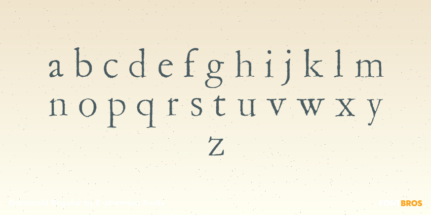 Garamold Regular Font Poster #3