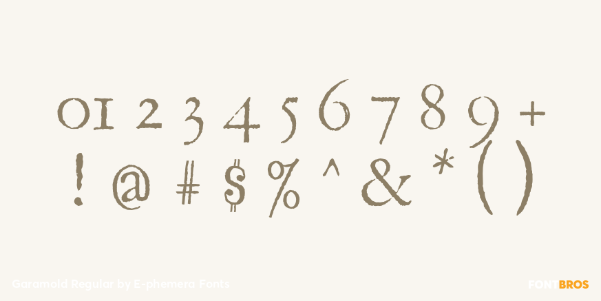 Garamold Regular Font Poster #4