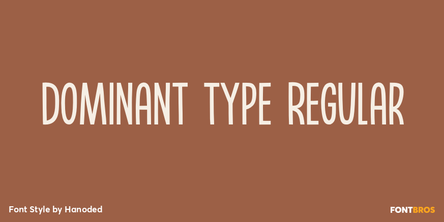 Dominant Type Regular Poster
