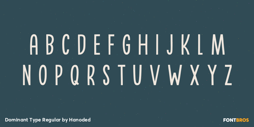 Dominant Type Regular Font Poster #3