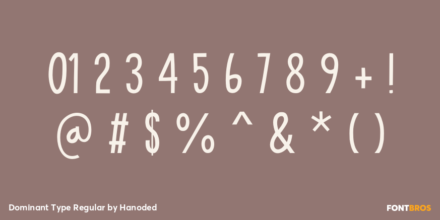 Dominant Type Regular Font Poster #4