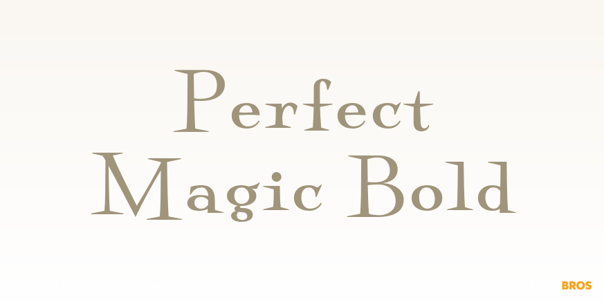 Perfect Magic Bold Poster