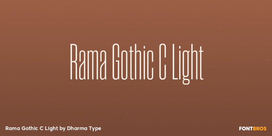 Rama Gothic C Light Font Poster #1