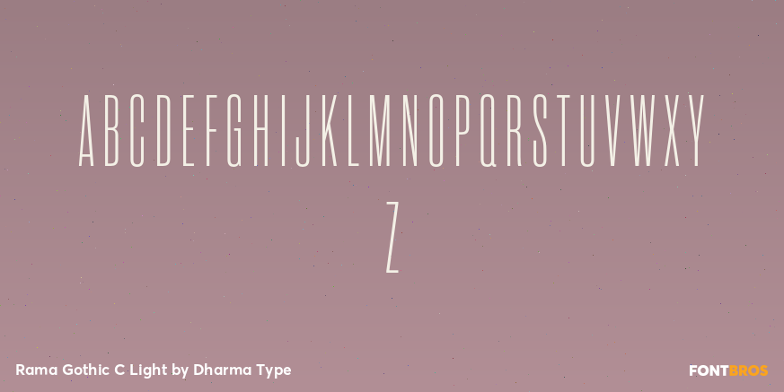 Rama Gothic C Light Font Poster #2