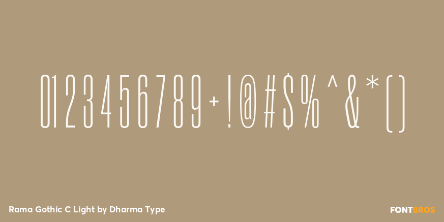 Rama Gothic C Light Font Poster #4