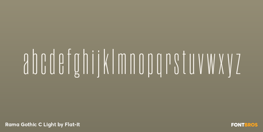 Rama Gothic C Light Font Poster #3