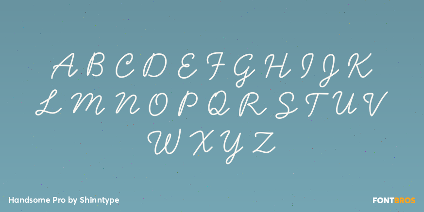 Handsome Pro Font Poster #2