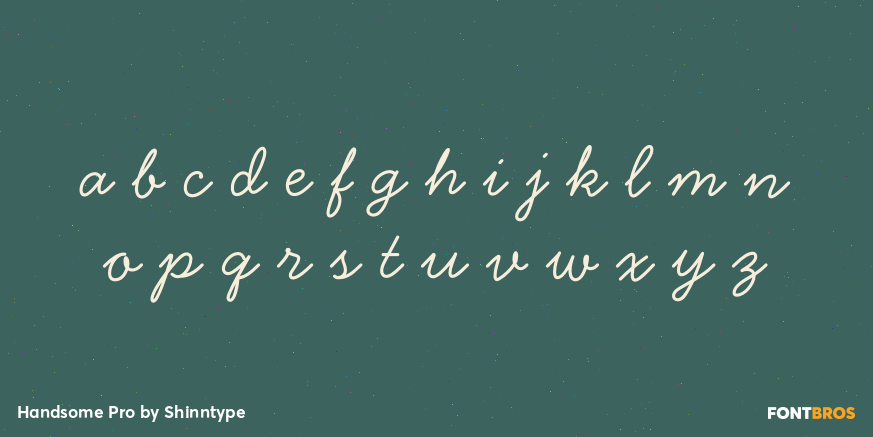 Handsome Pro Font Poster #3