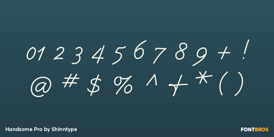 Handsome Pro Font Poster #4