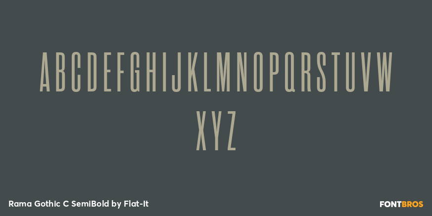 Rama Gothic C SemiBold Font Poster #2