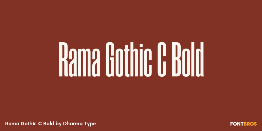 Rama Gothic C Bold Font Poster #1