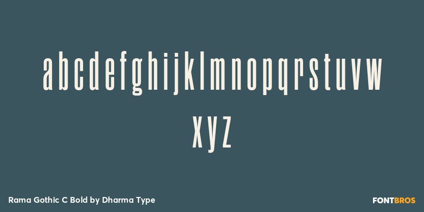 Rama Gothic C Bold Font Poster #3