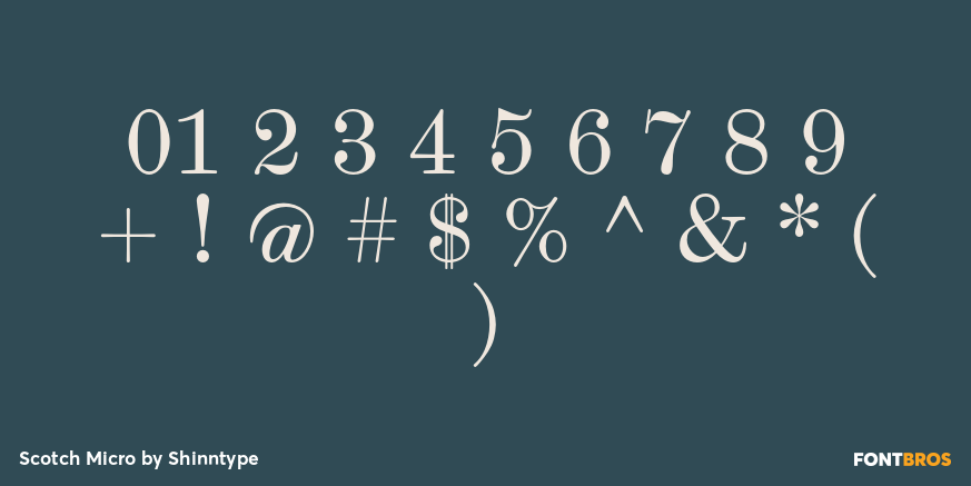 Scotch Micro Font Poster #1