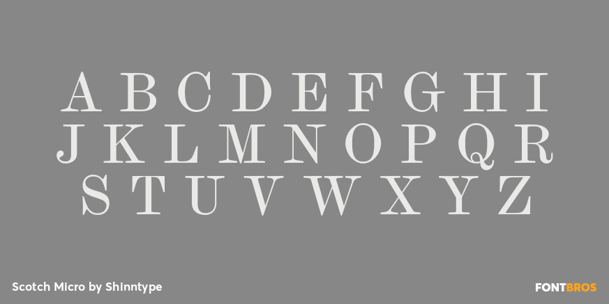 Scotch Micro Font Poster #1