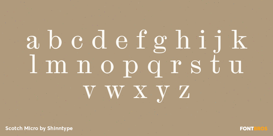 Scotch Micro Font Poster #1