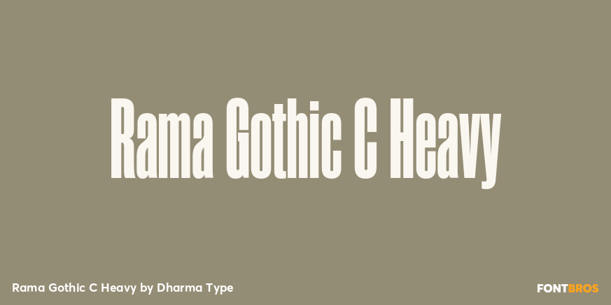 Rama Gothic C Heavy Font Poster #1
