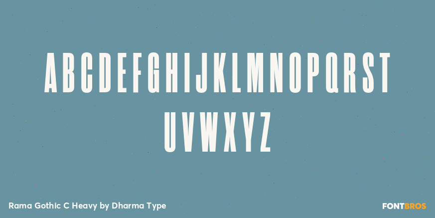 Rama Gothic C Heavy Font Poster #2
