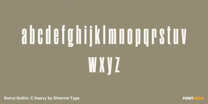 Rama Gothic C Heavy Font Poster #3