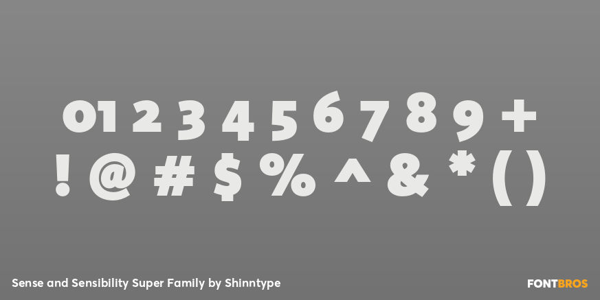 Sense and Sensibility Super Family Font Poster #1