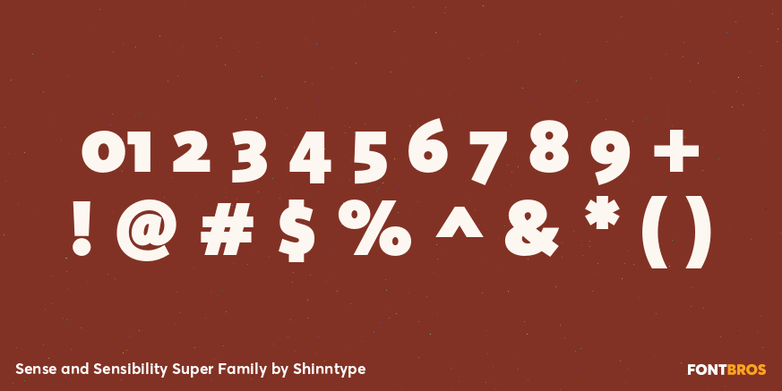 Sense and Sensibility Super Family Font Poster #4