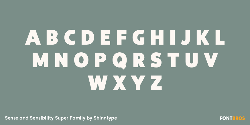 Sense and Sensibility Super Family Font Poster #1