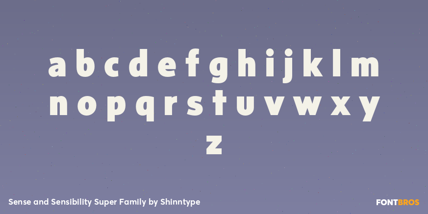 Sense and Sensibility Super Family Font Poster #1