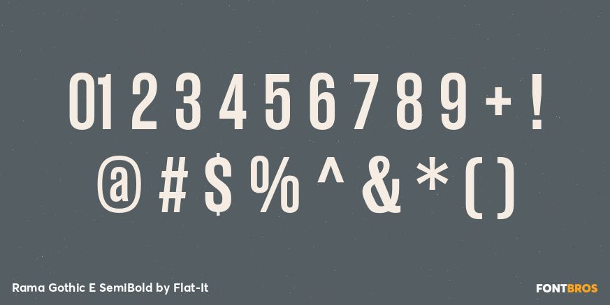 Rama Gothic E SemiBold Font Poster #4