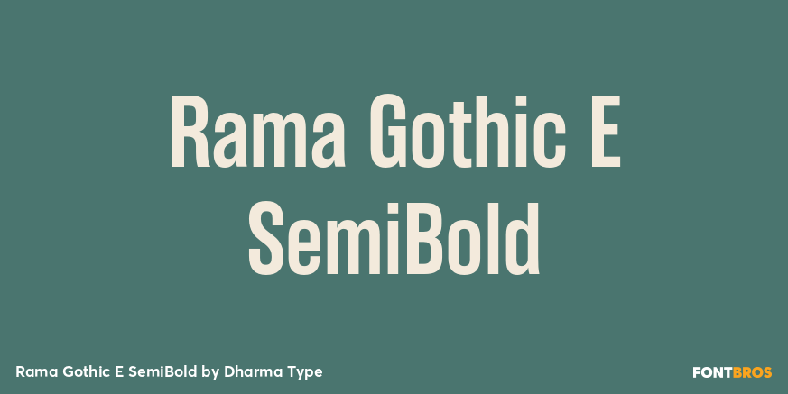 Rama Gothic E SemiBold Font Poster #1