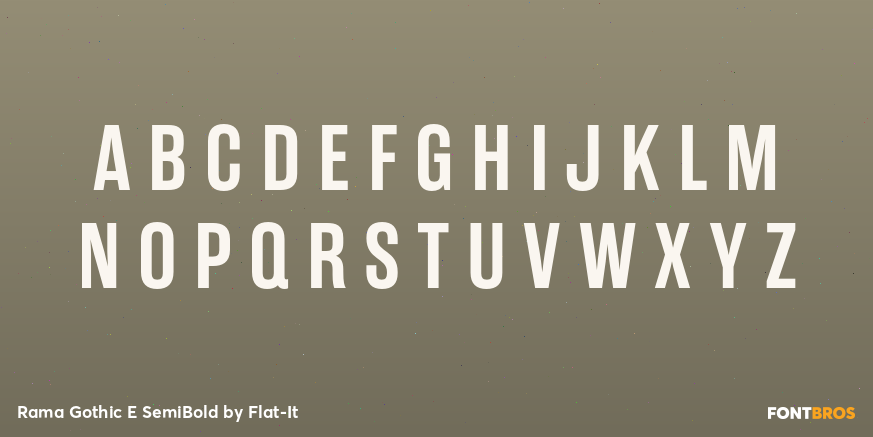 Rama Gothic E SemiBold Font Poster #2